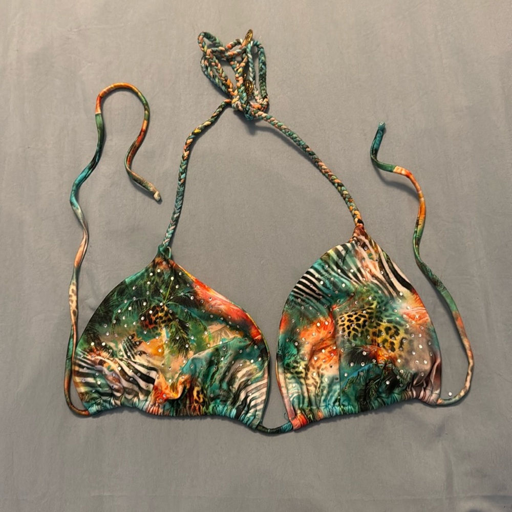 Luli Fama Miami Secrets crystal bikini top XL